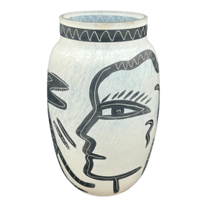 1990s Kosta Boda “Caramba” Vase by Ulrica Hydman Vallien – Signed Swedish Art Glass