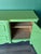 Late 20th French Style Green Lacquered Console Cabinet For Sale - Image 11 of 15