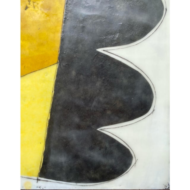 2020s Mixed Media Encaustic Painting by Gina Cochran "Strangers on a Train" For Sale - Image 5 of 5