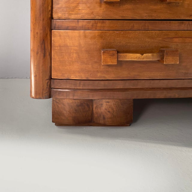 Italian Art Deco Chest of Drawers in Wood, 1930s For Sale - Image 15 of 18