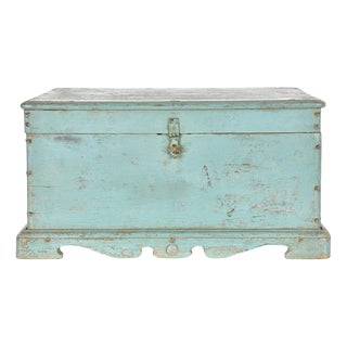Compartmentalized Box in Patinated Wood For Sale