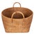 2020s Saboga Home Round Basket with Hoop Handles in Honey Brown - 16.5" For Sale - Image 5 of 9