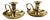 Art Deco Brass Candlesticks, Germany, 1960s, Set of 2 For Sale