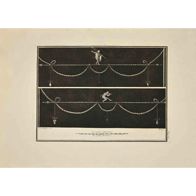 Fresco Decoration with Pan from "Antiquities of Herculaneum" is an etching on paper realized by Carlo Nolli in the 18th...
