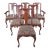 6 Vintage Harden Queen Anne Style Solid Cherry Dining Chairs Set For Sale