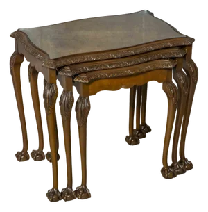 Nesting Coffee Tables, 1930s, Set of 3
