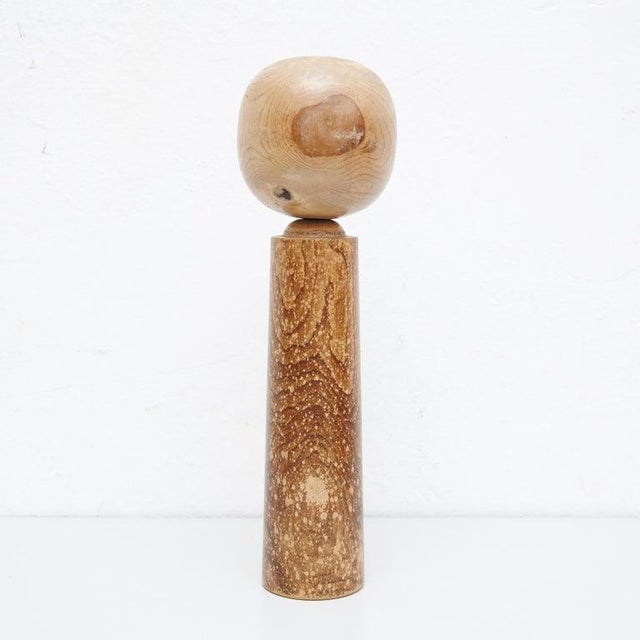 Mid-Century Modern Japanese Wood Kokeshi Doll, 1940s For Sale - Image 10 of 16