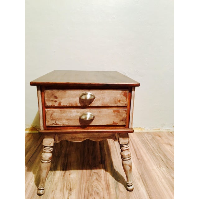 Farmhouse Rustic Side Table Chairish