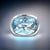 1990s Natural Solitaire Blue Topaz Ring Size 6.5 14k W Gold 17.35 Cts Certified For Sale - Image 4 of 11