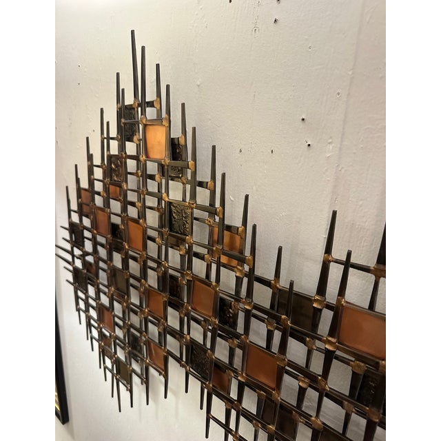 Brutalist Style Ron Schmidt Nail Art Wall Sculpture For Sale In Philadelphia - Image 6 of 6