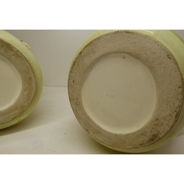 Art Nouveau Porcelain Thistles Vases attributed to Amphora / Riessner, Stellmacher, & Kessel, 1890s, Set of 2 For Sale - Image 16 of 18