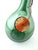 Mid 20th Century Vintage Italian Green Glass Wine Demijohn Decanter For Sale - Image 5 of 9