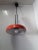 Vintage Chrome and Orange Metal Ceiling Lamp from Staff For Sale - Image 3 of 7