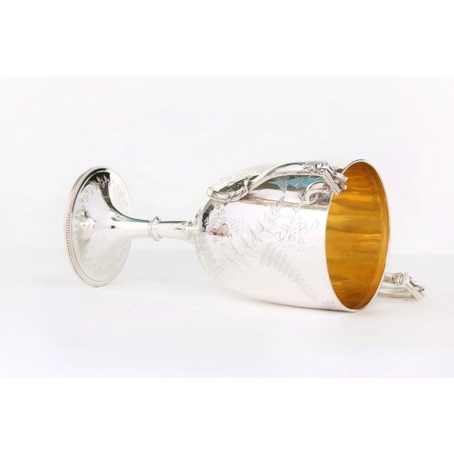 Old English Silver Plated Handled Decorative Vase For Sale - Image 9 of 11