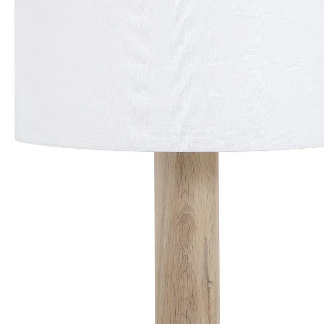 Contemporary Modern Raw Oak Table Lamp For Sale - Image 3 of 4