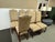 2000 - 2009 French Louis XIII Style High Back Damask Dining Chairs, Set of Seven For Sale - Image 5 of 12