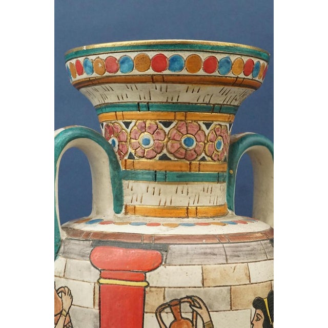 Red Vintage Ceramic Vase by Cima C.I.M.A. Deruta, 1930s For Sale - Image 8 of 18