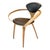 Mid-Century Modern Set of Four Normal Cherner Walnut Dining Chairs With Leather Seats and Backs For Sale - Image 3 of 18