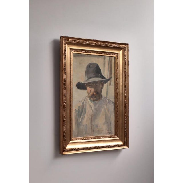 Michael Ancher, Portrait of a Man with Beard, 1890s, 1890s, Oil Painting on Canvas, Framed For Sale - Image 3 of 12