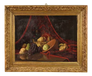 Still Life, 1917, Oil on Canvas, Framed