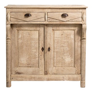 19th Century France Antique White Wood Storage Cabinets & Cupboards For Sale