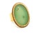 Bottle Green Vintage Italian 18k Gold Jade Statement Ring by Corletto, Size 8 For Sale - Image 8 of 10