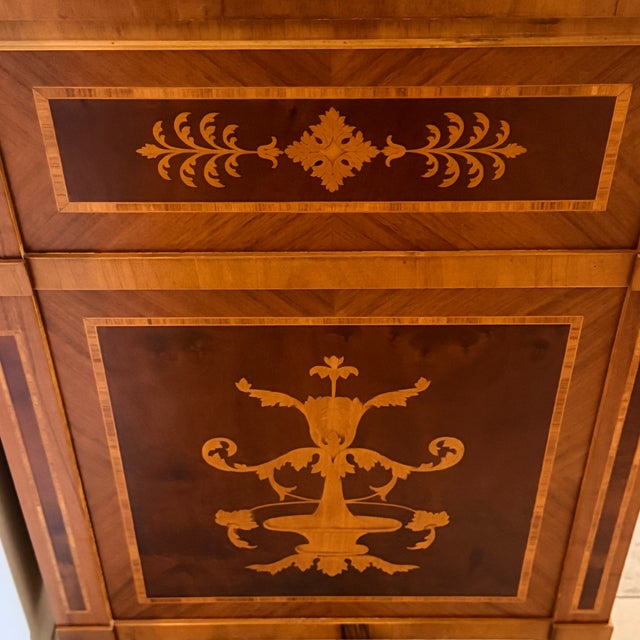 1980s Inlaid Commode From Trouvailles—two Available For Sale - Image 5 of 11