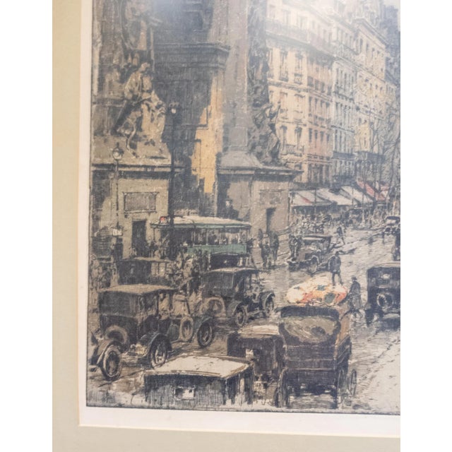 Early 20th Century Etching and Aquatint of St Denis Paris by Luigi Kasimir For Sale - Image 11 of 12