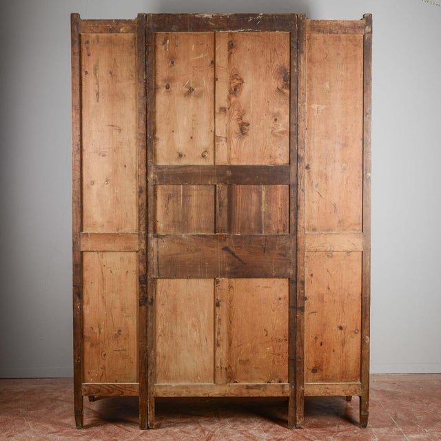 Brown Art Nouveau Two-Body Display Cabinet For Sale - Image 8 of 9