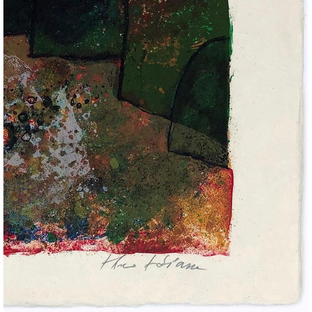 Lithograph in colors on Japon paper. Hand signed and numbered by Theo Tobiasse. Edition HC LVI (there is also a main...