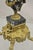 Vintage French Louis XV Style Brevettato Italy Brass & Marble Figural Clock Set For Sale - Image 13 of 16