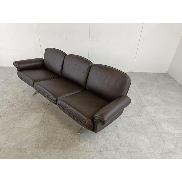 DS31 Sofa in Brown Leather from de Sede, 1970s For Sale - Image 3 of 12