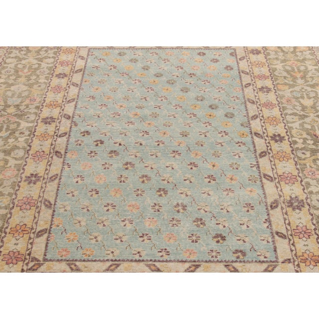 Rug & Kilim Rug & Kilim’s Posey Rug in Light Blue, 10x14 For Sale - Image 4 of 7