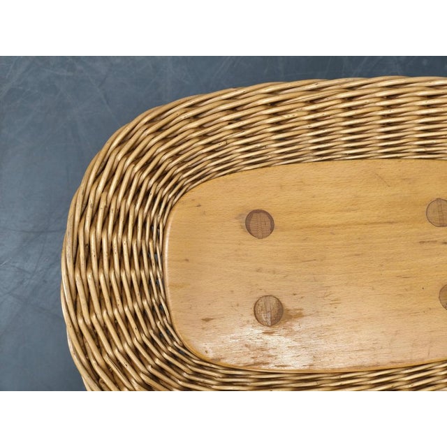 Rattan Side Tables by Jan Kalous for Uluv, 1970s, Set of 2 For Sale - Image 11 of 15