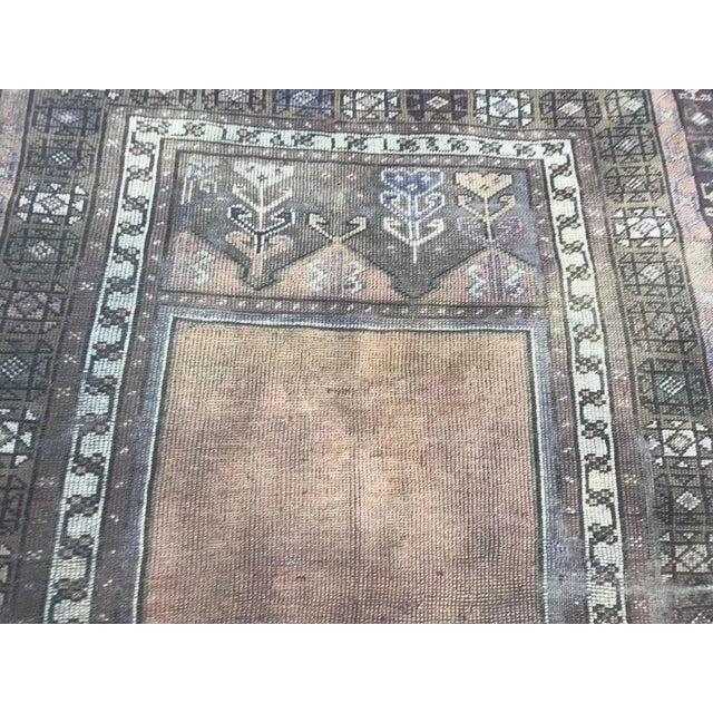 Antique Turkish Konya Prayer Rug For Sale - Image 4 of 12
