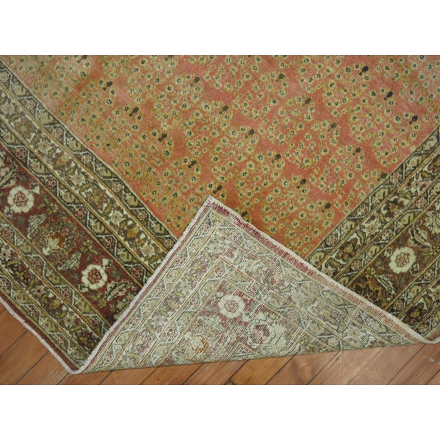 19th Century Antique Zabihi Collection Hadji Jalili Tabriz Rug - 4'6" x 5'11" For Sale In New York - Image 6 of 6