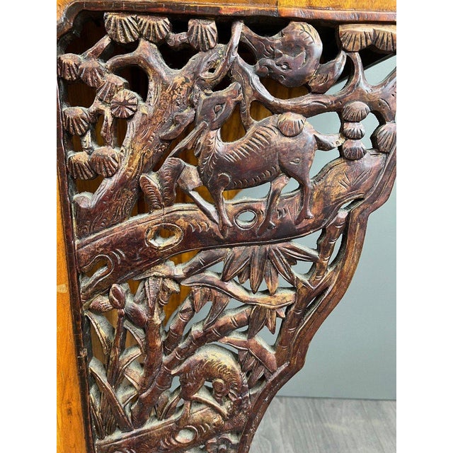 Antique 20th Century Japanese Pine Console Buffet For Sale - Image 4 of 9
