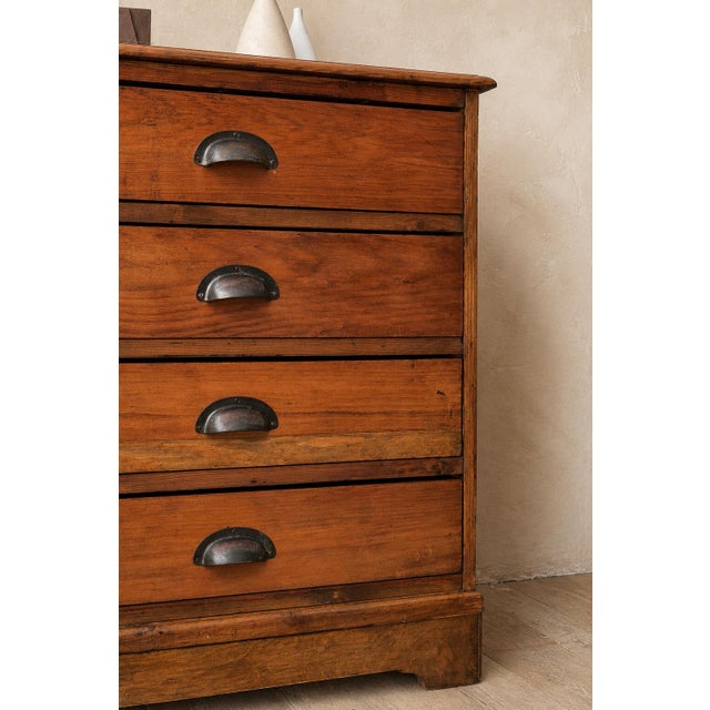 Antique English Pine Shop Chest of Drawers, UK, 1890s For Sale - Image 9 of 16