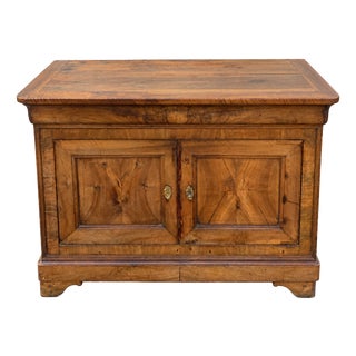 Low 19th Century Louis Philippe Walnut Buffet For Sale