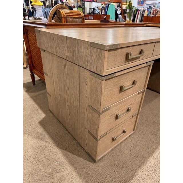 Understated sophistication meets timeless campaign-inspired design in this Restoration Hardware Cayden desk. Defined by...