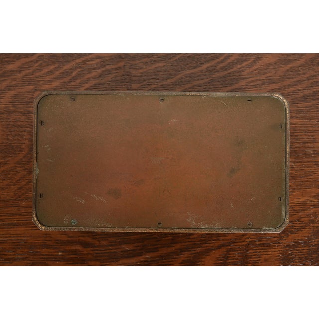 Tiffany Studios New York Chinese Pattern Bronze Large Jewelry Box, Circa 1910 For Sale - Image 12 of 15