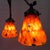 Art Deco Pendant Lamp with 3 Orange Glass Shades, 1930s For Sale - Image 4 of 18