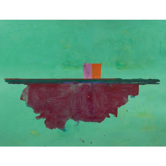Abstract Helen Frankenthaler Cassis 1995 Official Exhibition Print For Sale - Image 3 of 3