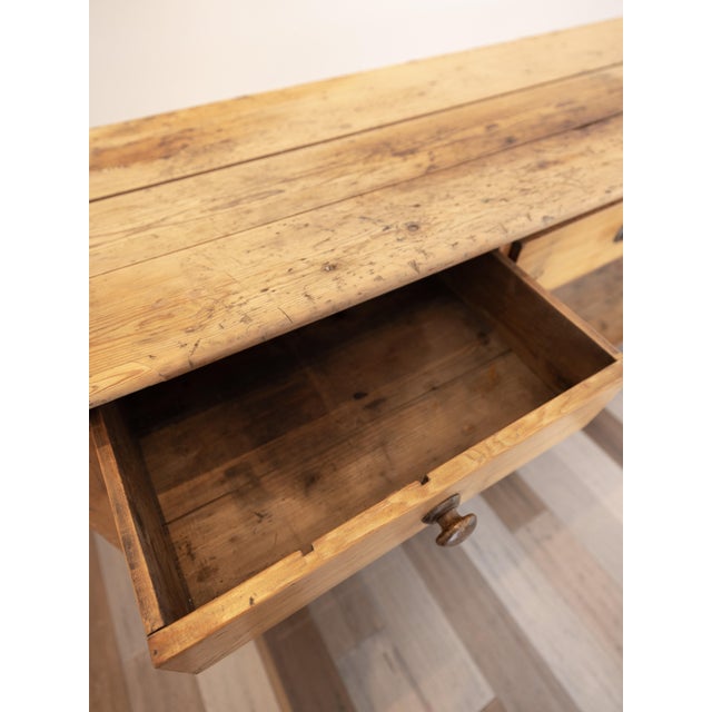 Impressive Antique English Pine Pot Board Dresser Base - Circa 1850 For Sale - Image 11 of 15