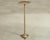 Metal Mid-Century Brass Faux-Bamboo Pedestal Martini Drink Table For Sale - Image 7 of 13