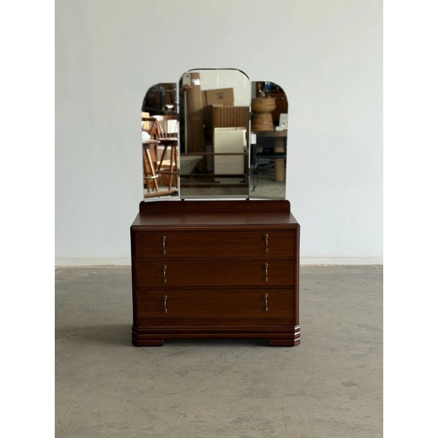 Art Deco Vintage Dressing Table For Sale - Image 3 of 18
