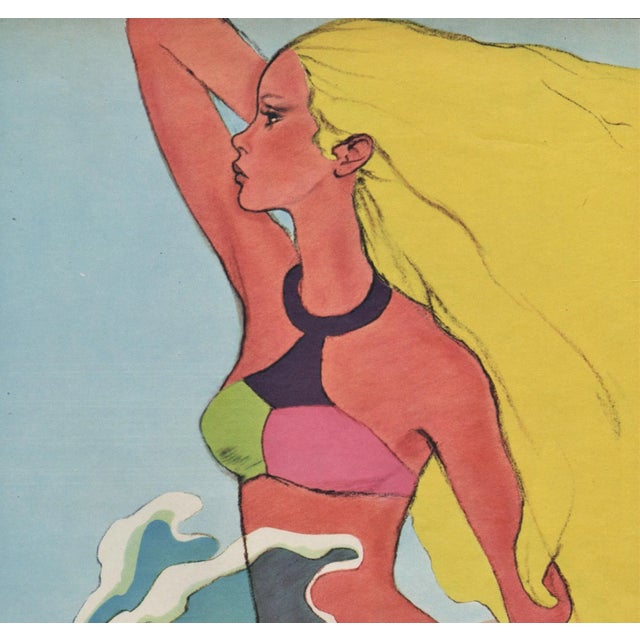 So FUN and CHIC! This 1967 vintage fashion print is by the iconic Antonio Lopez! Known as “Antonio” in the fashion world,...