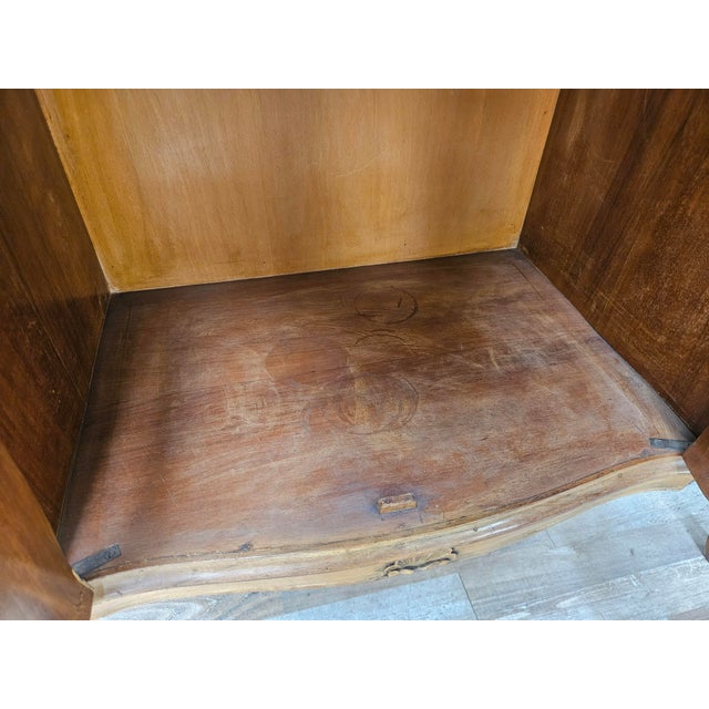 Small Baroque-Style Walnut Sideboard with Four Doors, 1960 For Sale - Image 16 of 18