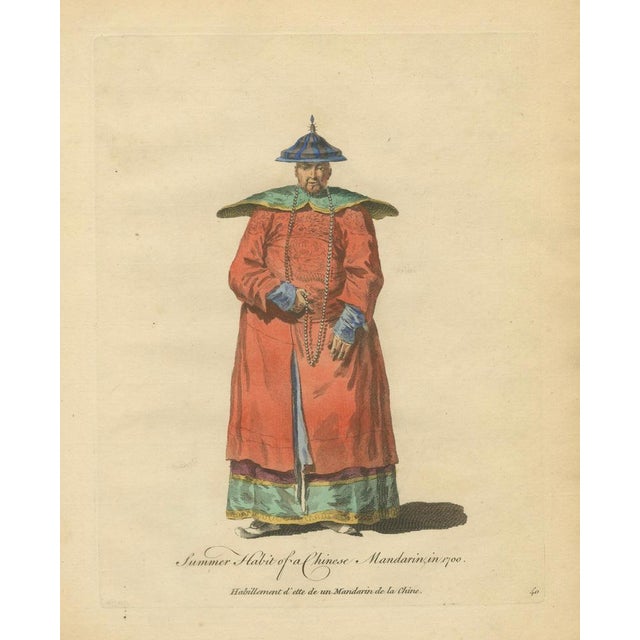 Jefferys, Chinese Mandarin Official in Light Summer Robes, 1749, Print For Sale - Image 3 of 9