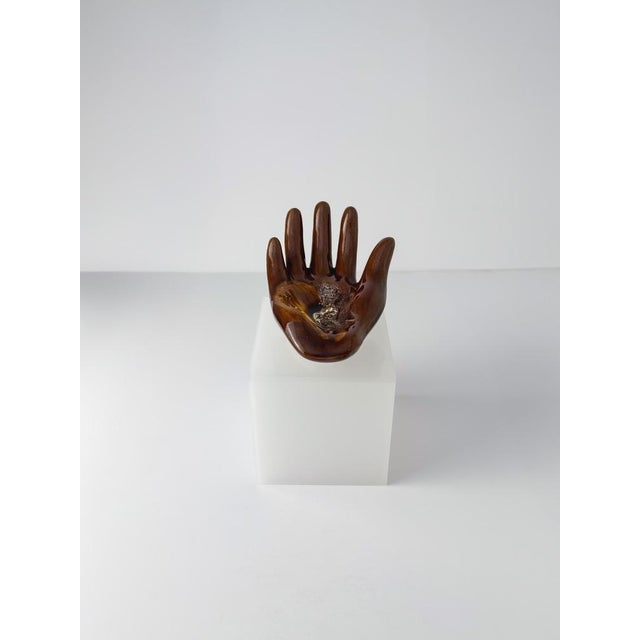 1960s Hand-Shaped Ceramic Dish from Vallauris, 1960s For Sale - Image 5 of 10
